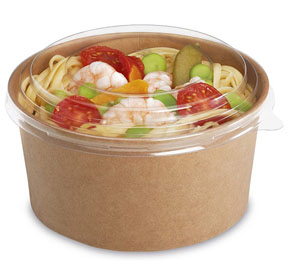 Salad Bowl Lids - PET Cold Use - 750ml - 50x Per Pack